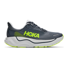 HOKA Arahi 9 men's stability running shoe in Gravity Grey/Crater Grey, lateral view