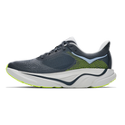 HOKA Arahi 9 men's stability running shoe in Gravity Grey/Crater Grey, medial view