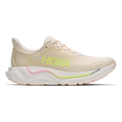 HOKA Arahi 9 women's stability running shoe in Vintage Yellow/Alabaster, lateral view