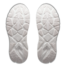HOKA Arahi 9 women's stability running shoe in White/White, outsole view