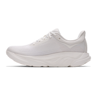 HOKA Arahi 9 women's stability running shoe in White/White, medial view