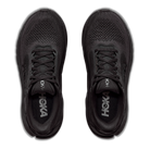 HOKA Arahi 9 women's stability running shoe in Black/Black, top view