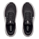 HOKA Arahi 9 women's stability running shoe in Black/White, top view