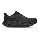 HOKA Clifton 11 men's running shoe in Black/Black, lateral view