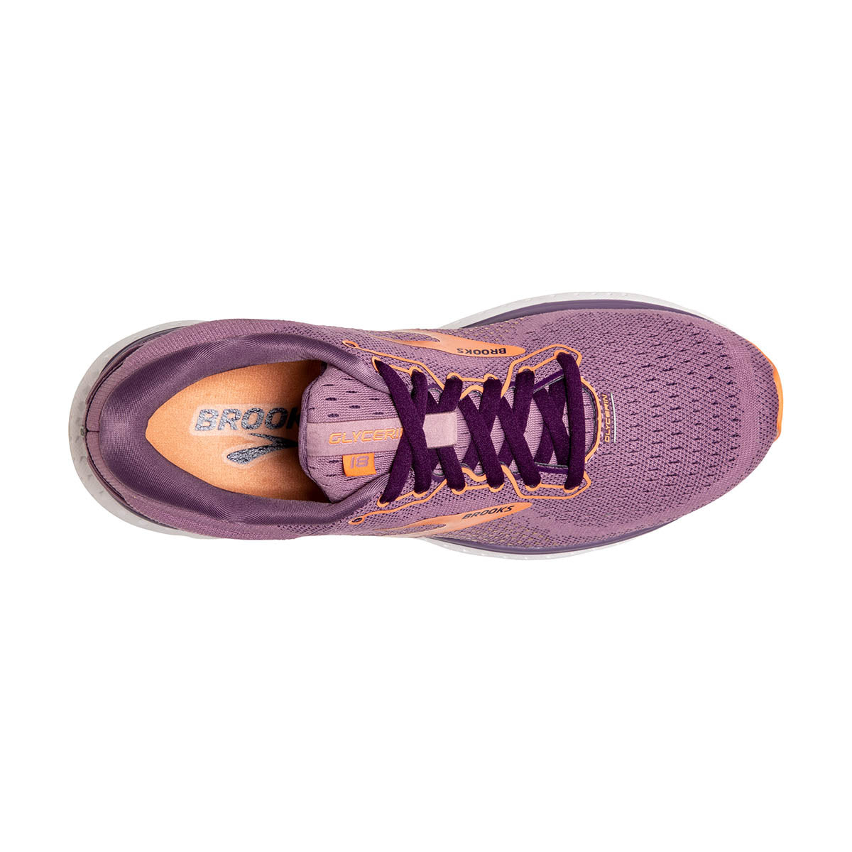 Brooks Glycerin 18 - Valerian - Jewel - Cantaloupe