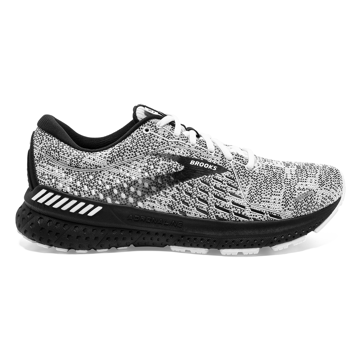 Host Pick ? Men\'s Brooks Adrenaline GTS 21 Black and White Athletic Shoes Brooks Adrenaline GTS 21 Men main image 2