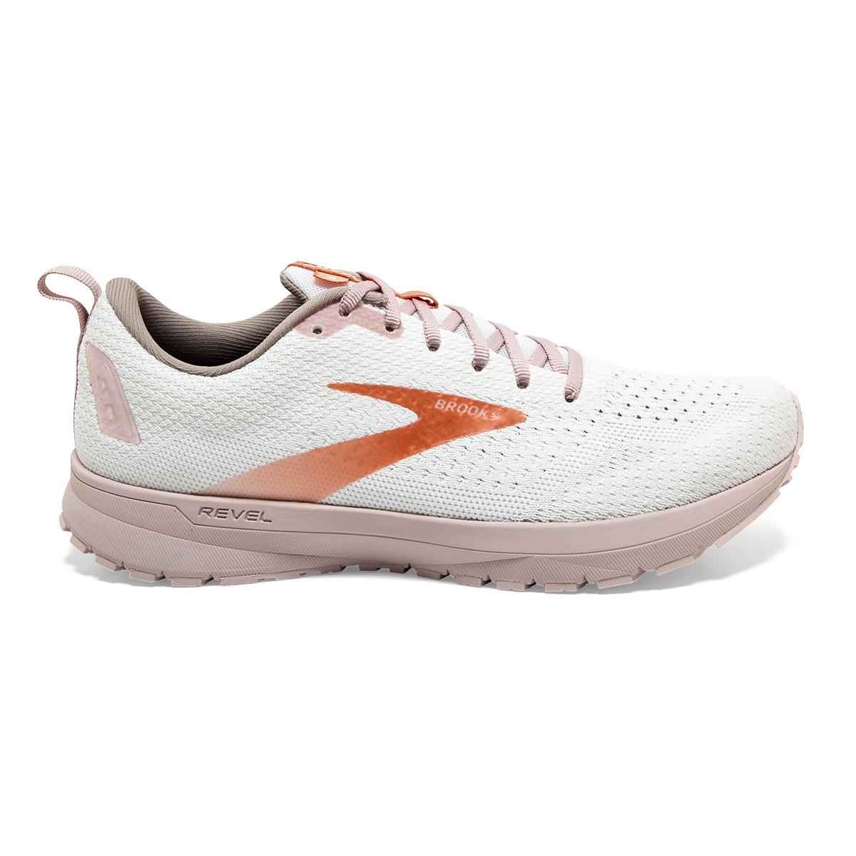 Brooks Revel 4 - White - Hushed Violet - Copper