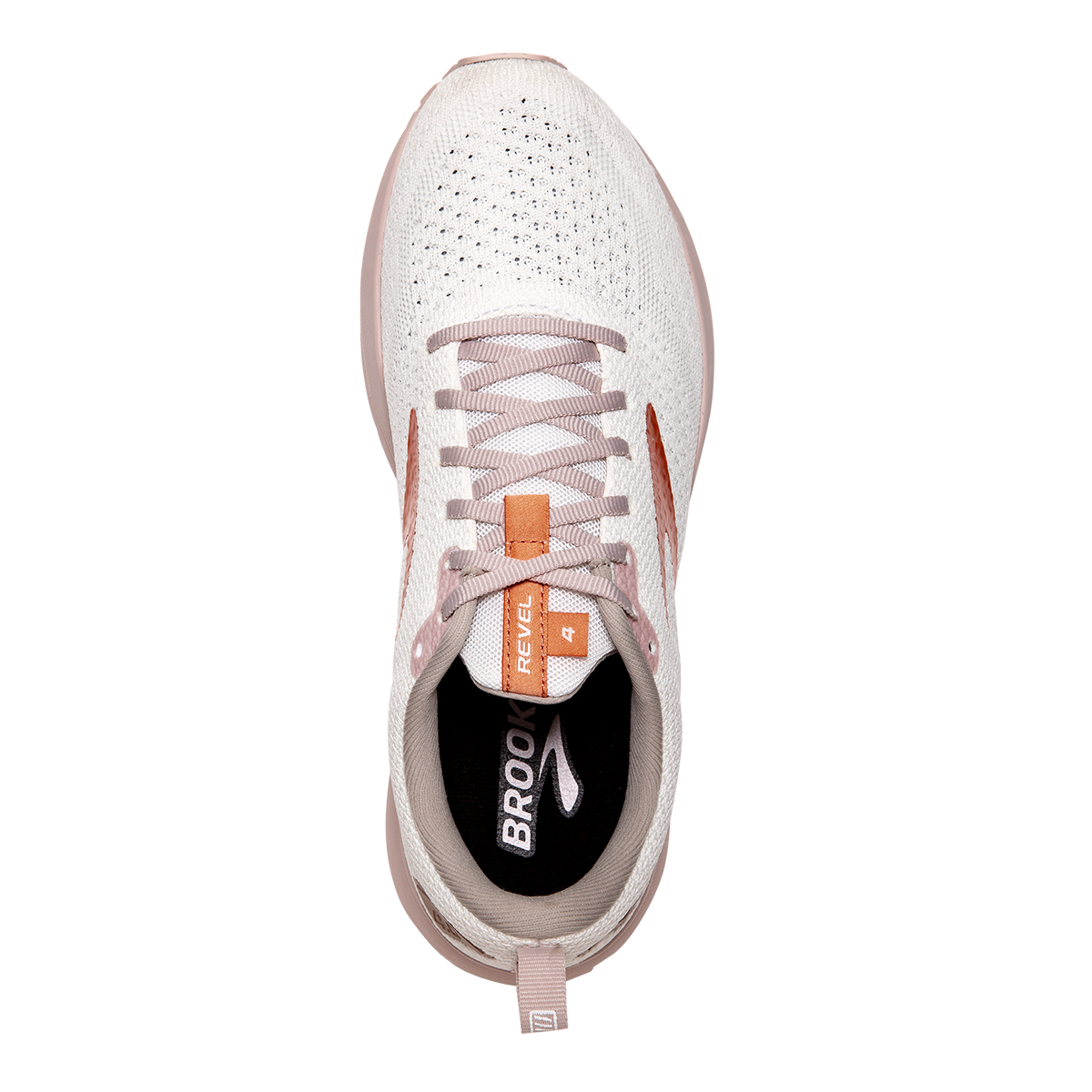 Brooks Revel 4 - White - Hushed Violet - Copper