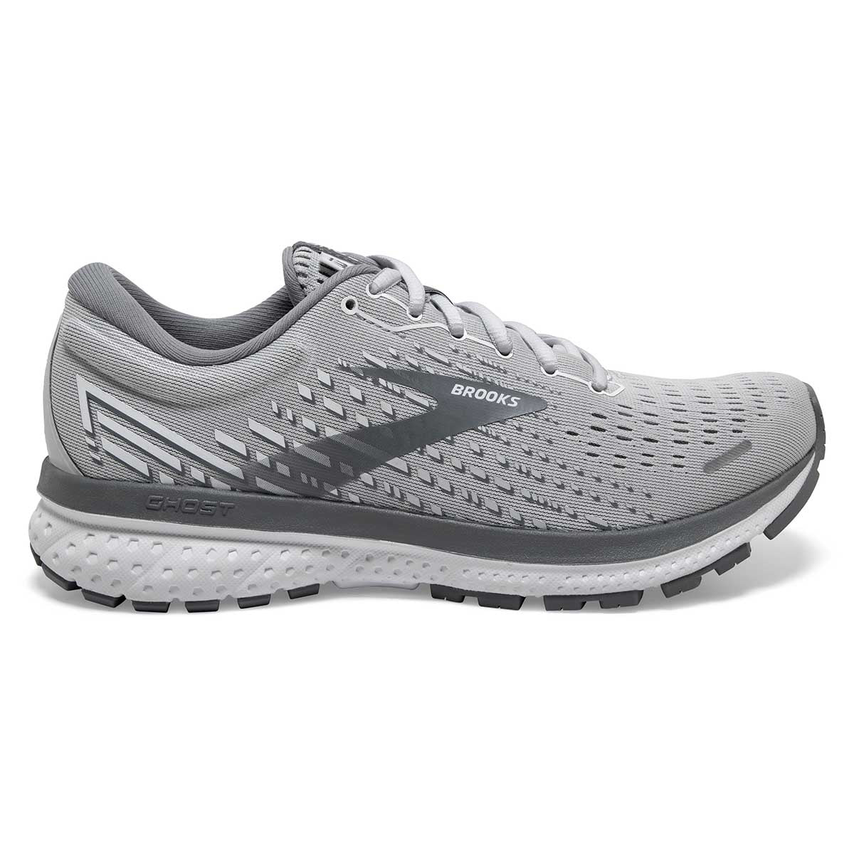 Brooks Ghost 13 - Alloy - Oyster - White
