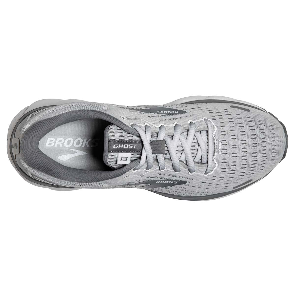 Brooks Ghost 13 - Alloy - Oyster - White