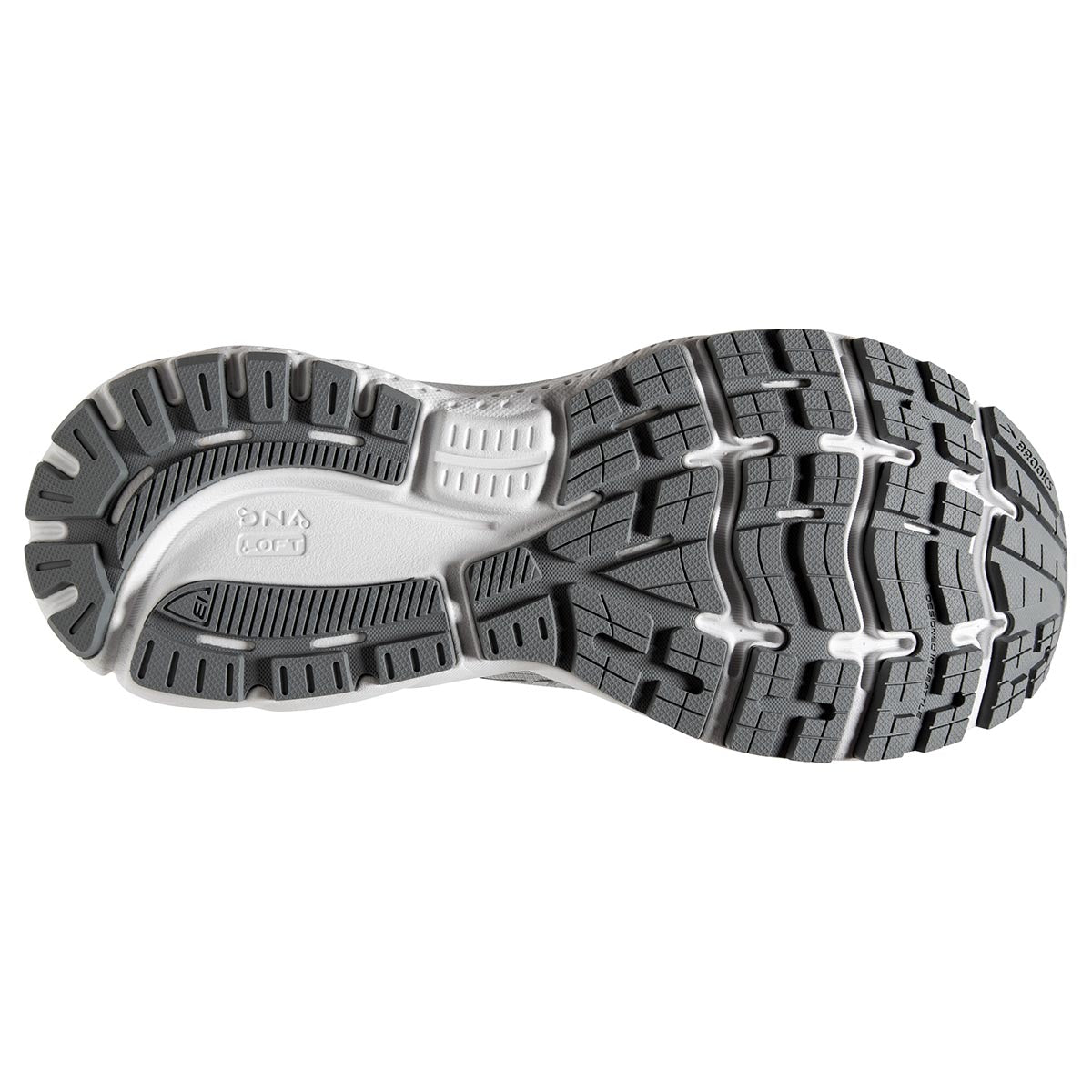 Brooks Ghost 13 - Alloy - Oyster - White