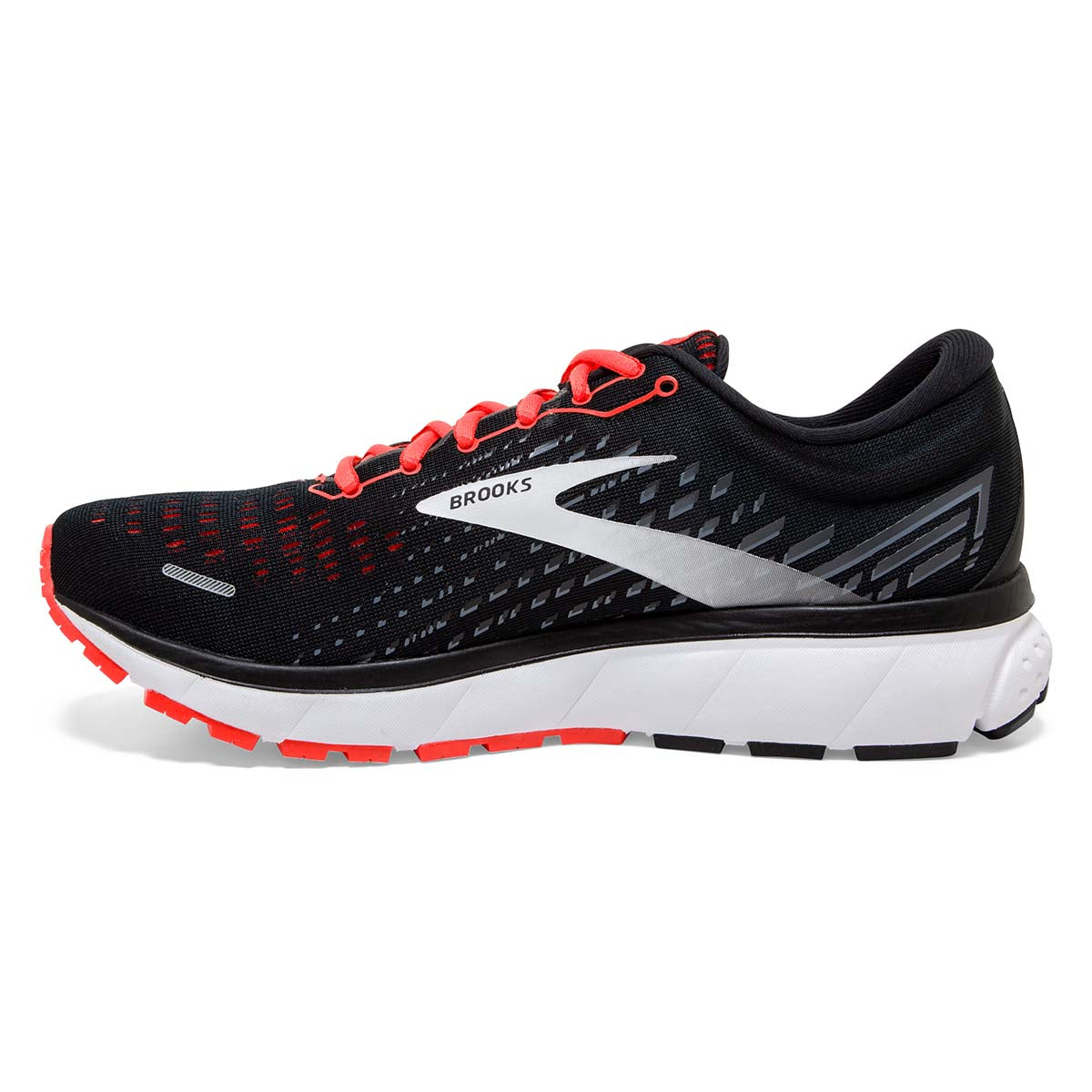 Brooks Ghost 13 - Black - Ebony - Coral