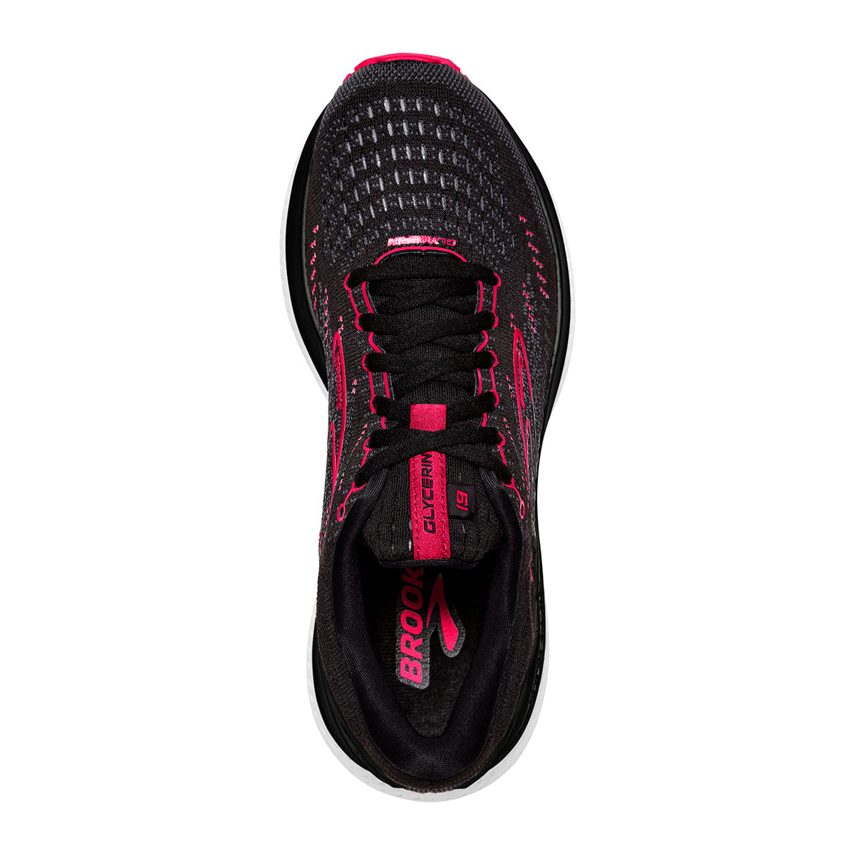 Brooks Glycerin 19 - Black - Diva Pink - White