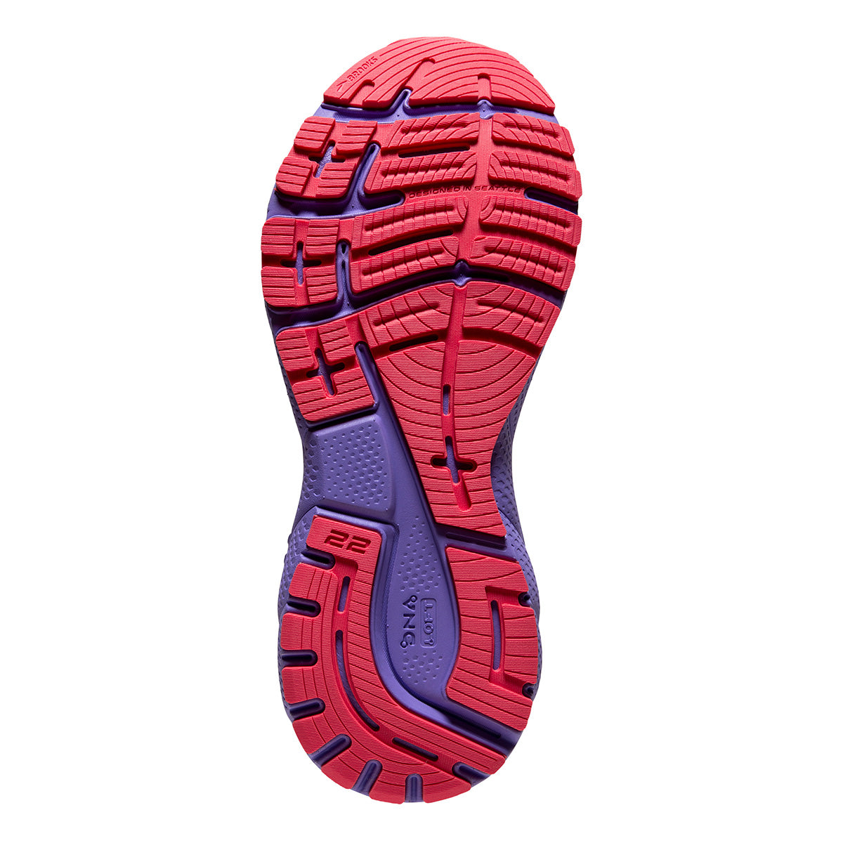 Brooks Adrenaline GTS 22 - White - Coral - Purple – Fit2Run