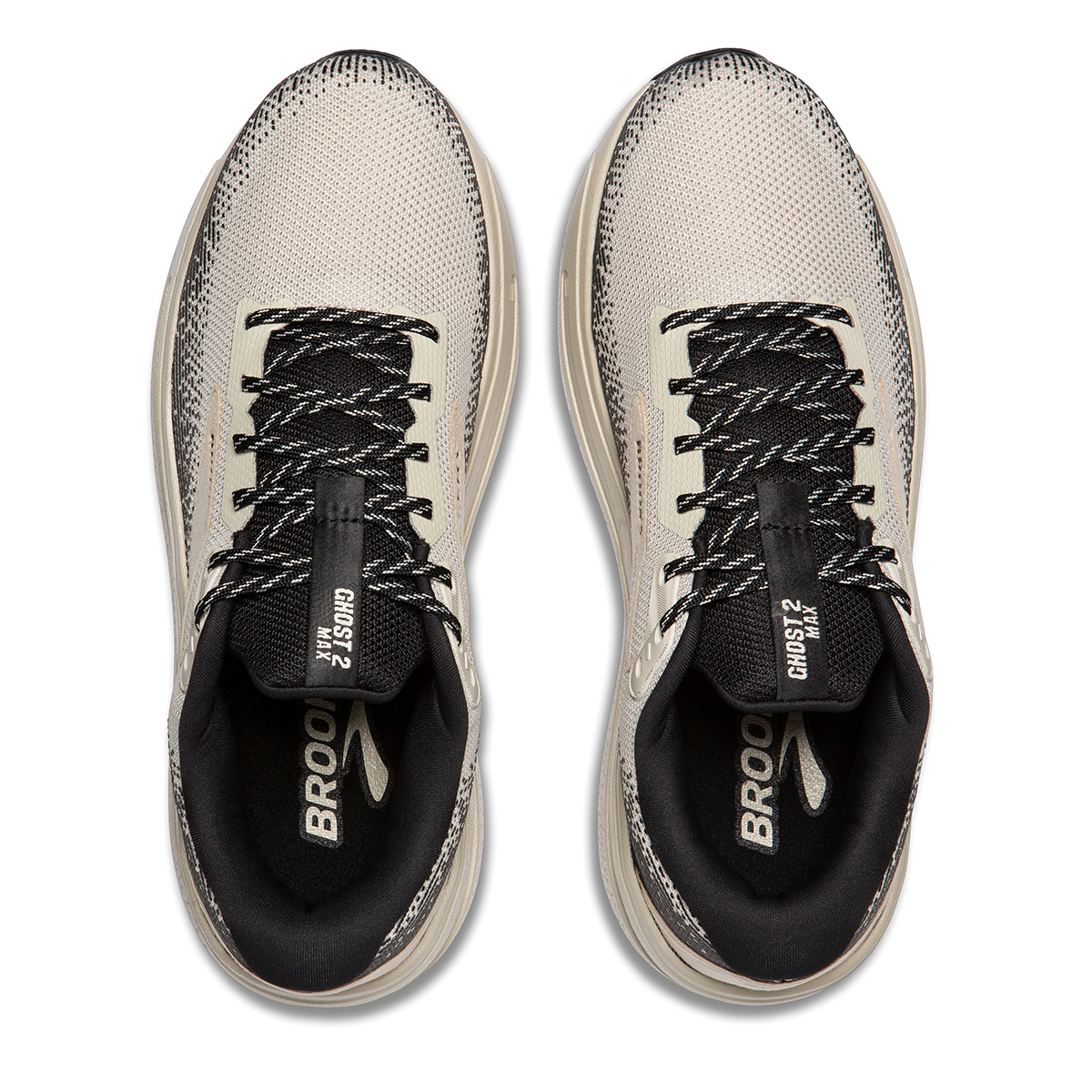 Brooks Ghost Max 2 - Pelican - Pelican - Black