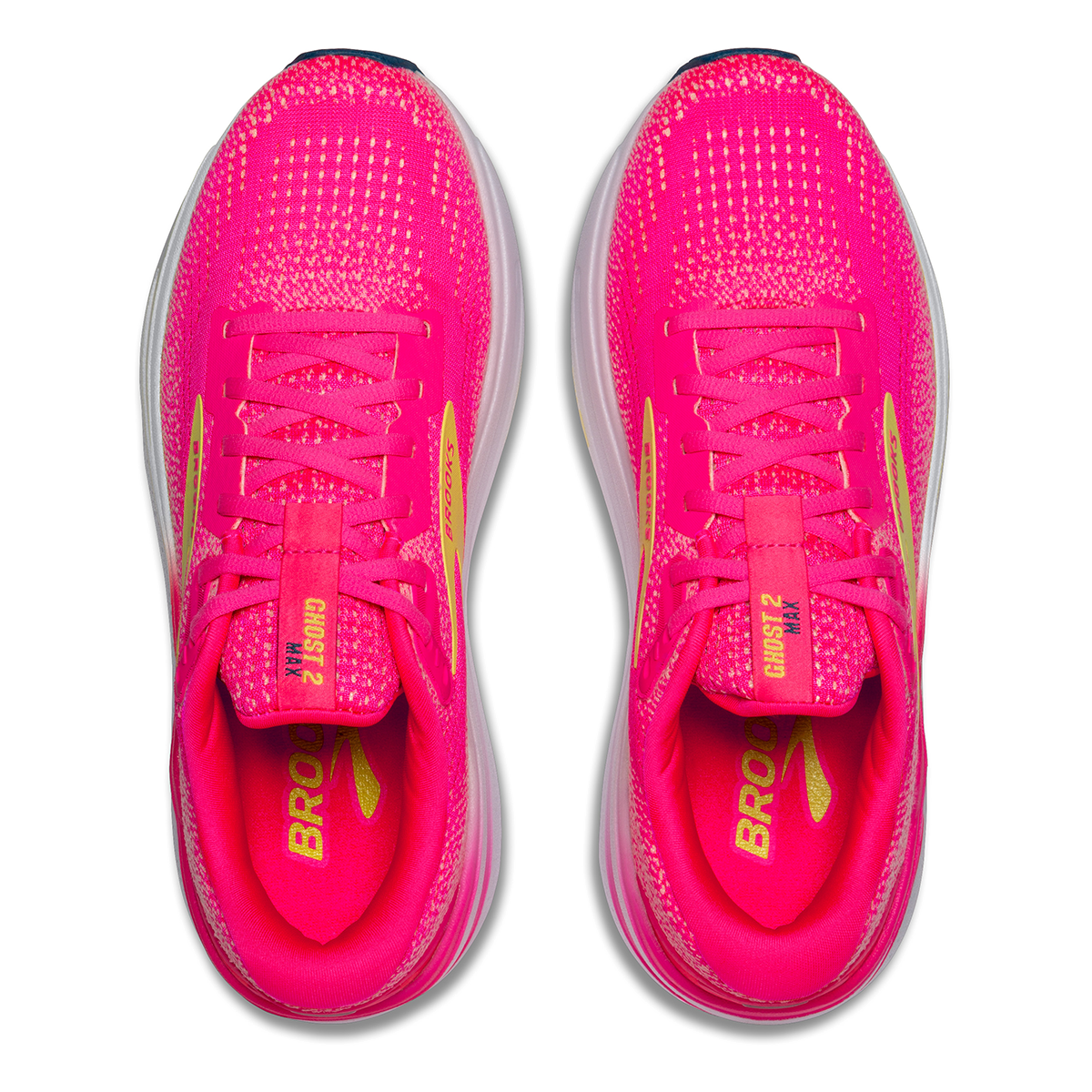 Brooks Ghost Max 2 - Pink - Lemon Tonic - Orange Pop
