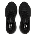 Brooks Adrenaline GTS 25 women's stability running shoes in Black/Black/Ebony, top view