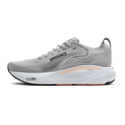 Brooks Adrenaline GTS 25 women's stability running shoes in Grey/Blackened Pearl/Coral, medial view