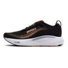 Brooks Adrenaline GTS 25 running shoe in Black/Peach/Mulled Grape, medial view