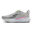 Brooks Adrenaline GTS 25 women's stability running shoes in Oyster/Pink/Green, medial view
