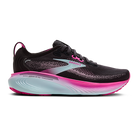 Brooks Adrenaline GTS 25 women's stability running shoes in Black/Cyber Pink/Iced Aqua, lateral view