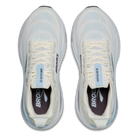 Brooks Adrenaline GTS 25 running shoes in Star White/Nantucket/Chrome, top view