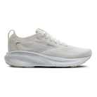 Brooks Adrenaline GTS 25 women's stability running shoes in White/White/Silver, lateral view