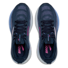 Brooks Adrenaline GTS 25 running shoes in Spellbound/Blazing Bell/Pink, top view