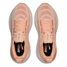 Brooks Adrenaline GTS 25 running shoes in Peach Echo/Coconut, top view