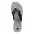 Clarks Brinkley Jazz women's sandal in Black Synthetic, top view
