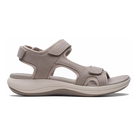 Clarks Mira Bay women's sandals in Stone, lateral view