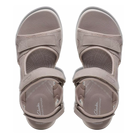 Clarks Mira Bay women's sandals in Stone, top view