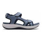 Clarks Mira Bay women's sandals in Denim/Blue, lateral view