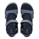 Clarks Mira Bay women's sandals in Denim/Blue, top view