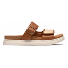 Clarks Arwell Step women's sandal in Tan Leather, lateral view