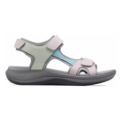 Clarks Mira Bay women's sandals in Grey/Green, lateral view