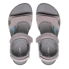 Clarks Mira Bay women's sandals in Grey/Green, top view