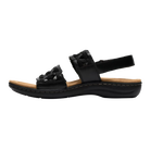 Clarks Laurieann Lily women's sandal in Black Leather, medial view
