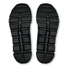 On Cloud 6 men's walking and lifestyle shoes in Navy/Black, outsole view