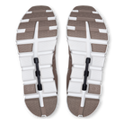 On Cloud 6 men's walking and lifestyle shoes in Fog/White, outsole view
