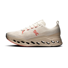 On Cloudsurfer Max women's running shoes in Ivory/Salmon, medial view
