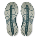 On Cloudsurfer Max men's max cushion running shoes in Iceberg/Olive, outsole view