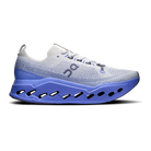 On Cloudsurfer Max men's max cushion running shoes in Wolf/Sailor, lateral view