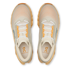 On Cloudmonster 3 men's running shoes in Pelican/Squash, top view