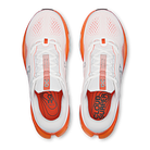 On Cloudsurfer 3 men's max cushion running shoes in White/Flame, top view