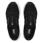 On Cloud 6 men's walking and lifestyle shoes in Black/White, top view