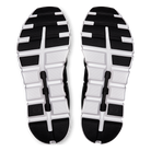 On Cloud 6 men's walking and lifestyle shoes in Black/White, outsole view