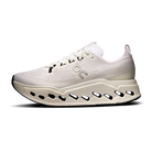 On Cloudsurfer Max women's running shoes in White/White, medial view