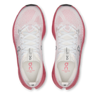 On Cloudsurfer Max women's running shoes in White/Camelia, top view