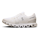 On Cloud 6 men's walking and lifestyle shoe in White/White, medial view